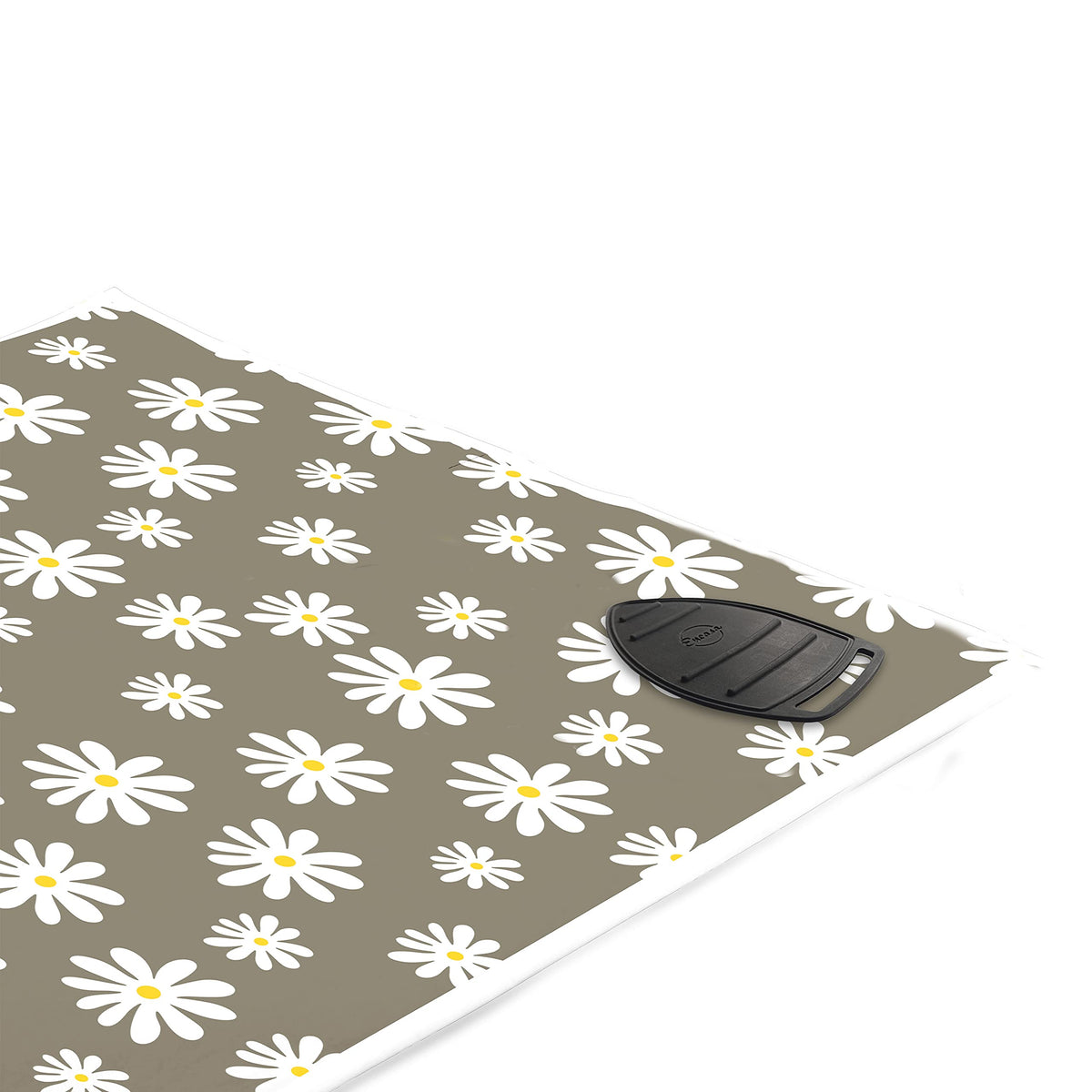 Encasa Homes Ironing Mat (Large 120 x 70 cm) with 3mm Felt Padding, Silicone Iron Rest Protector, Steam Press on Table, Bed, Portable, Heat Reflective, Foldable, Washable, Printed - Zig Zag