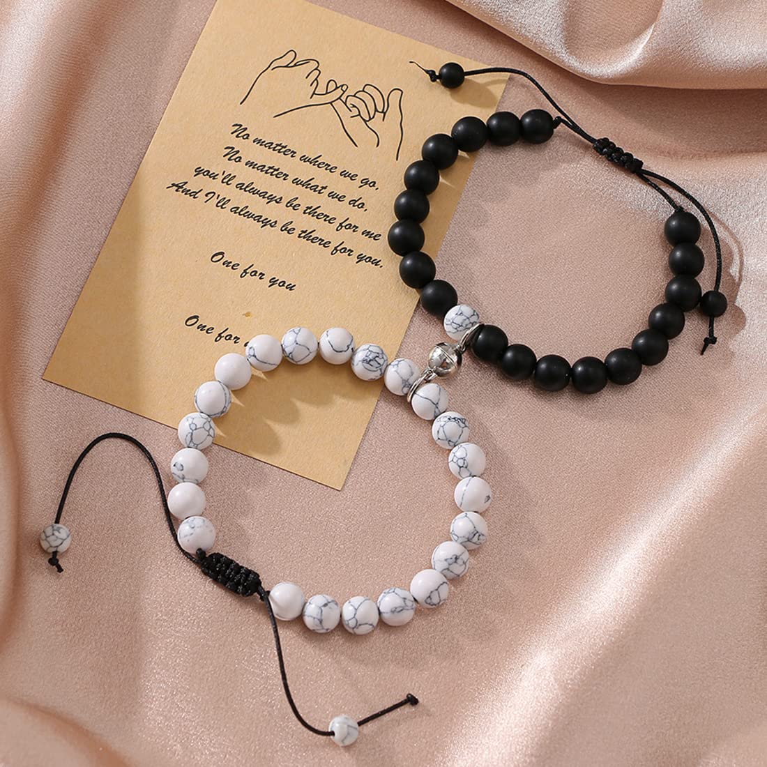2Pcs Bracelets Lovers Bracelet His & Hers Weaving Distance Bracelet Couples  Gift | eBay