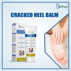Dr Foot Cracked Heel Balm with Urea, Aloe Vera Gel & Tea Tree Oil for Rough, Thick, Dry, Cracked Skin | Cure and Moisturizes for Healthy Feet – 50gm