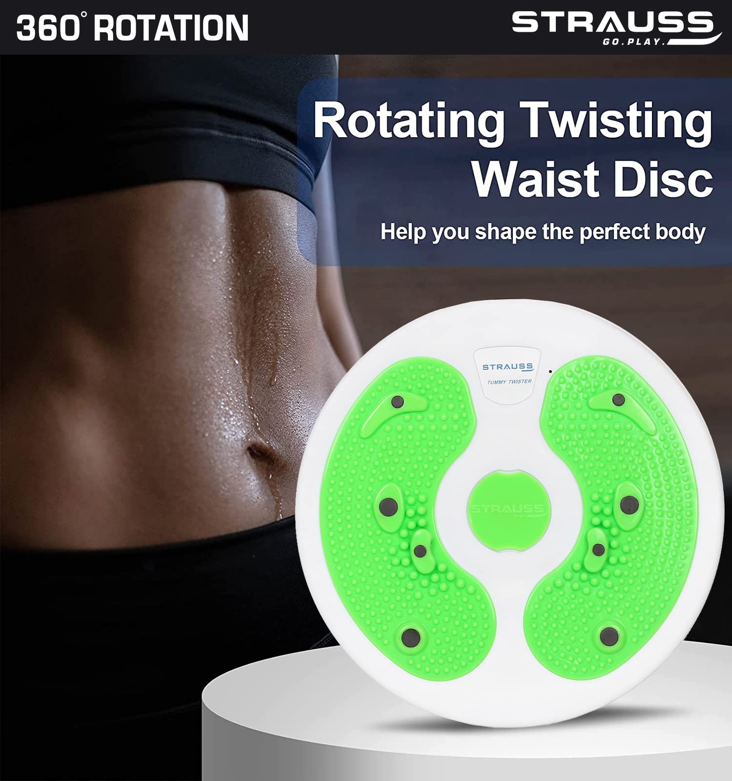 Tummy Twister for Weight Loss|Waist Trimmer|Tummy Trimmer|Body Toner (Pack  of 2)