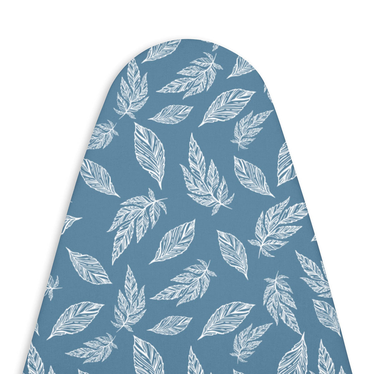 Encasa Homes Ironing Board Cover with 3mm Thick Felt Pad for Steam Press (Fits Standard Wide Boards of 125x46 cm) Heat Reflective, Scorch & Stain Resistant, Printed - Big Leaves Green