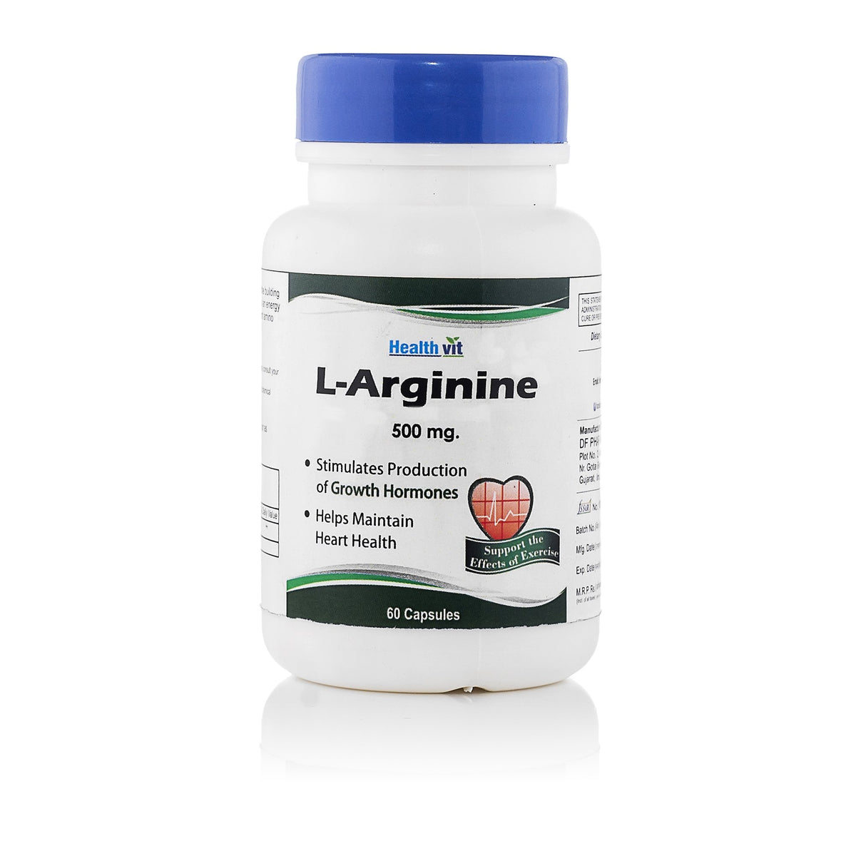 Healthvit L-Arginine 500 mg - 60 Capsules