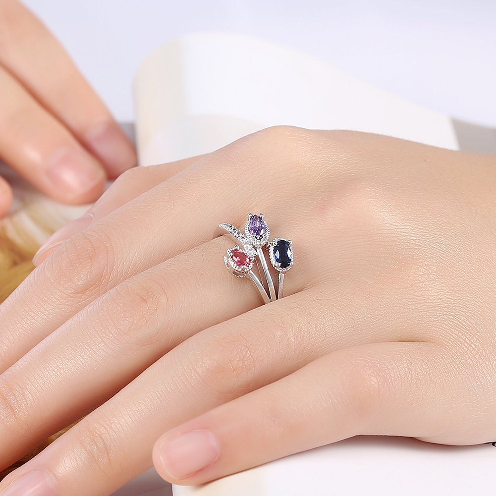 Yellow Chimes Rings for Women A5 Grade Crystal Ring Night Queen 18K  Platinum Plated Crystal Adjustable Ring for Women and Girls. : Amazon.in:  Fashion