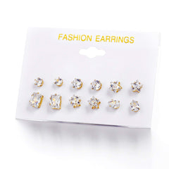 Yellow Chimes 6 and 9 Pairs Assorted Multiple Stud Earrings Big Hoop Tassel Drop Pearl Earrings for Women and Girls (Stud And Chandbali Combo Earring)