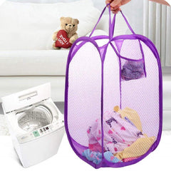 Kuber Industries Nylon Mesh Laundry Basket,20Ltr (Multi)-CTKTC21506, Standard
