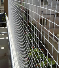 Kuber Industries UV Stabilised Bird Net/Anti Bird Net/Pigeon Net/Garden Net/Bird Control Net, 6x10 Ft. (White)-HS43KUBMART26853, Required