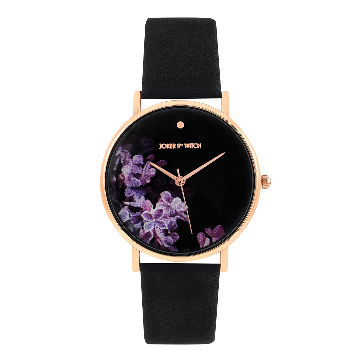 Joker & Witch Aster All Black PU Strap Watch