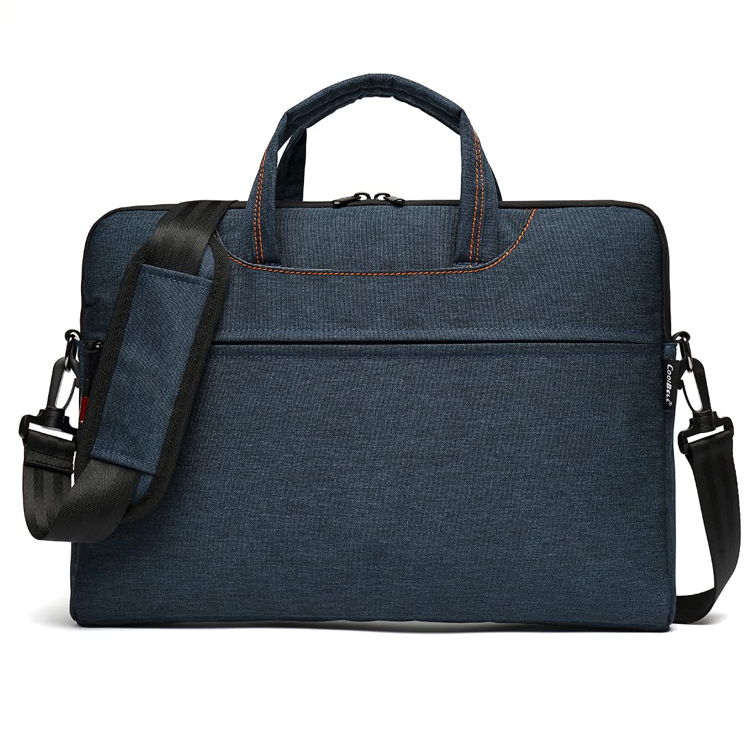 THE CLOWNFISH CoolBELL Water Resistant Nylon Unisex Slim 15.6 inch Laptop Messenger Bag Briefcase Handbag (Blue)