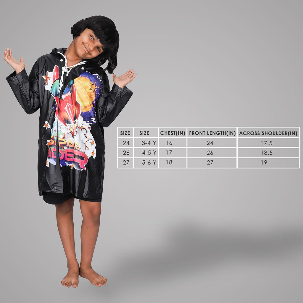 THE CLOWNFISH Toon Caper Series Kids Waterproof PVC Longcoat with ...