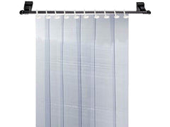 Kuber Industries Plastic AC Door Curtain, 1 mm 7 Feet, White, 1 Piece