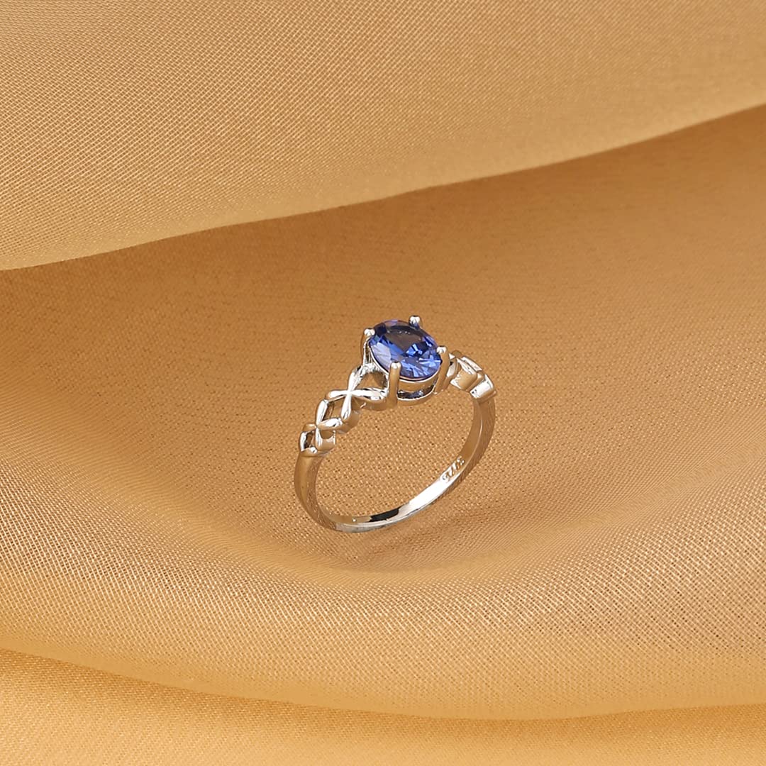Fancy ring | Blue colour rings | Graceful ring | Party wear