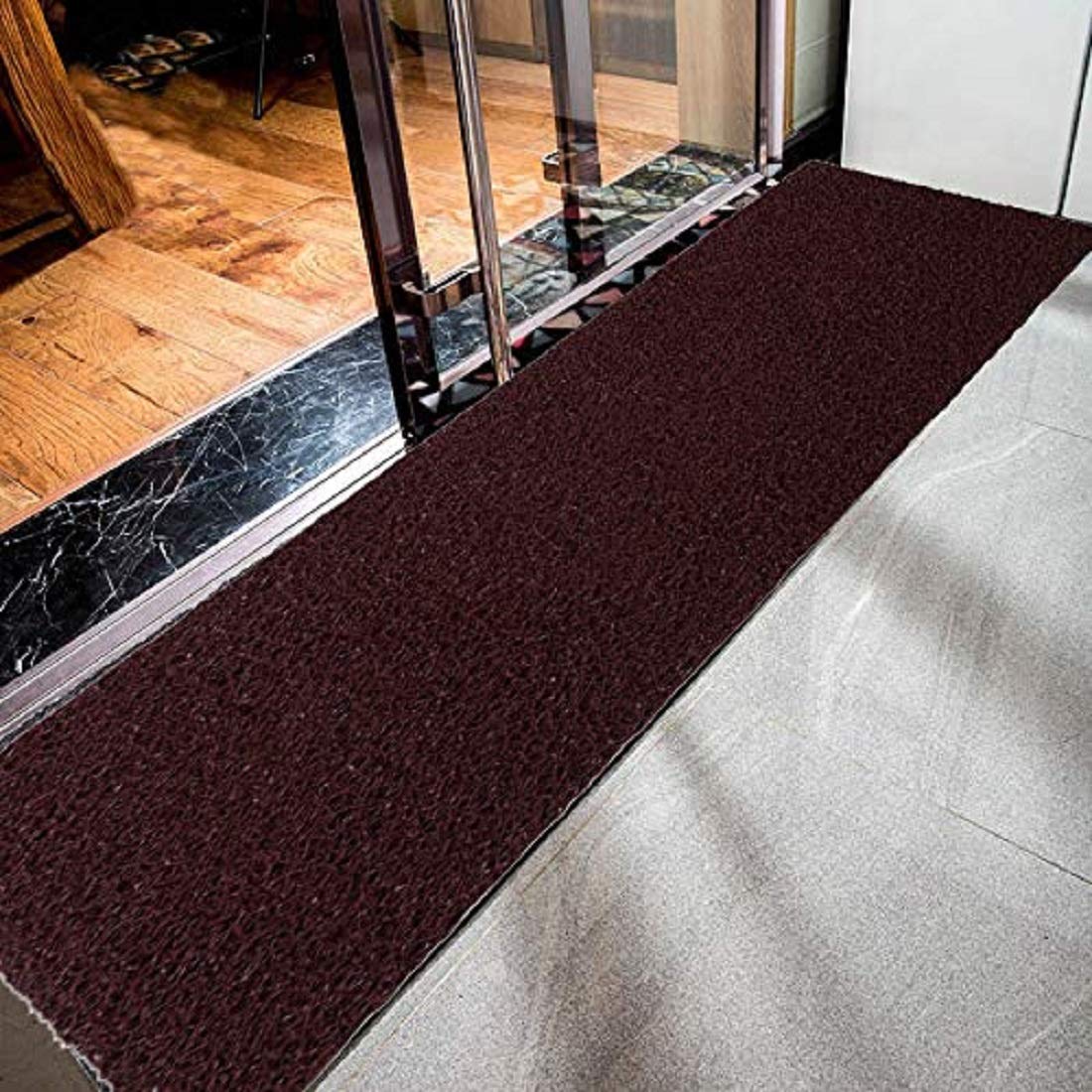 Kuber Industries Rubber Floor Mat Door Mat 2x8 Feet (Maroon, Standard CTKTC06545)