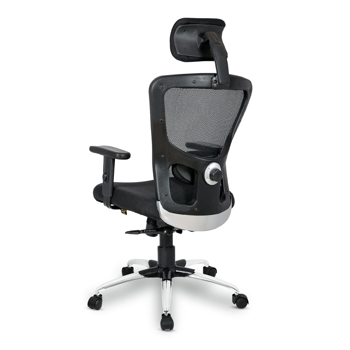 SAVYA HOME Beatle High Back Ergonomic Office Chair with 3 Position tilt Locking, Adjustable Arms and 2D Lumbar Support (Ergonomic Meshback, Alloy Steel Mechanism),Black,AM-5006advance Plus