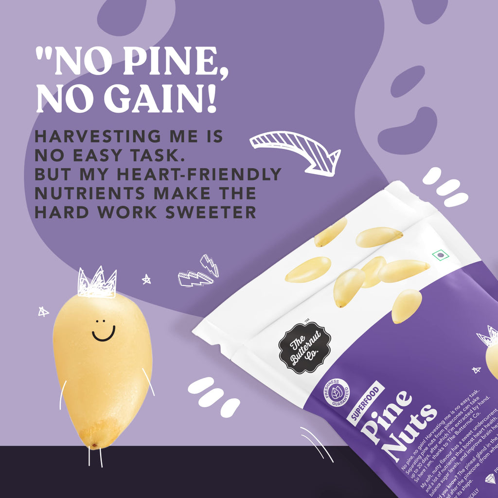 The Butternut Co. Premium Pine Nut Kernels Without Shell 200g | 100 ...
