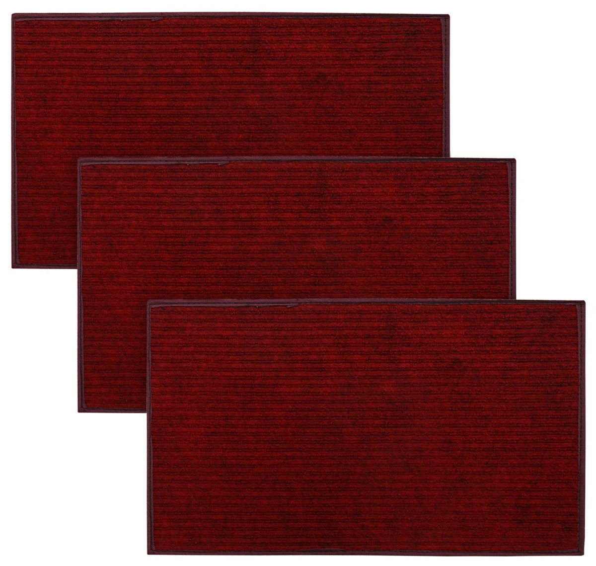 Kuber Industries Modern Door Mat (Maroon, Microfibre, Standard) (KUBMART02976)