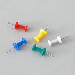 Kuber IndustriesSolid color Push Pins Tacks|Heavy-Duty Notice Board Pins"200" (Multi)