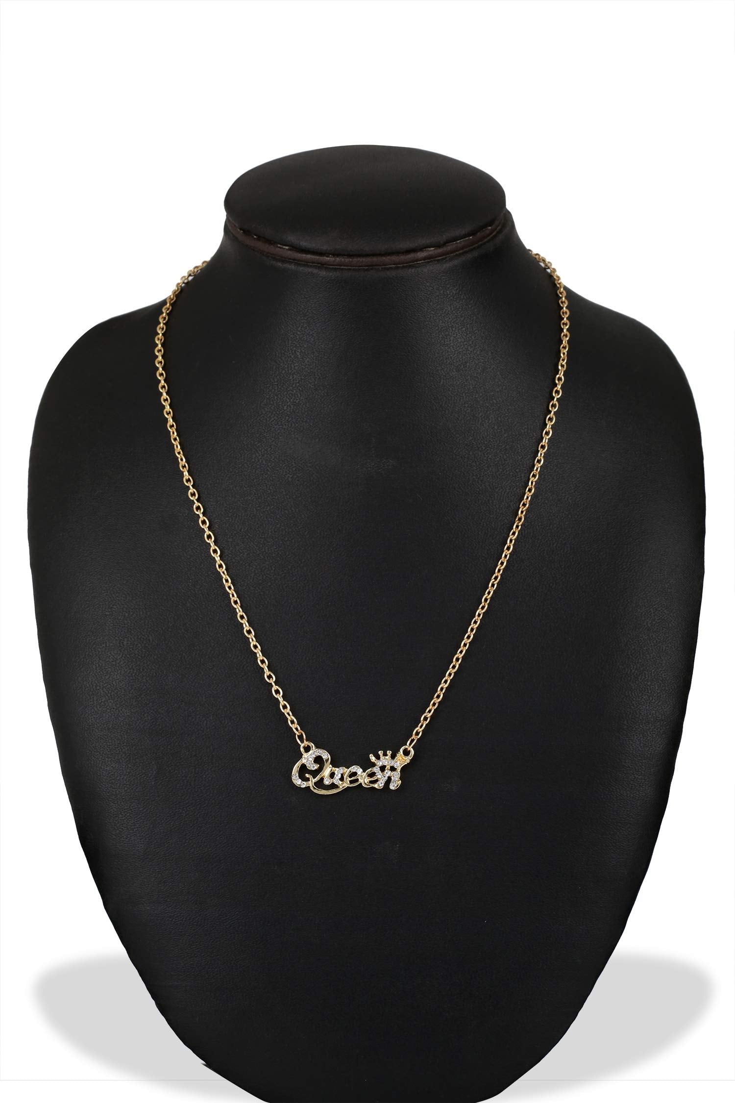 18K Gold Short Chain With Fancy Pendant - South India Jewels