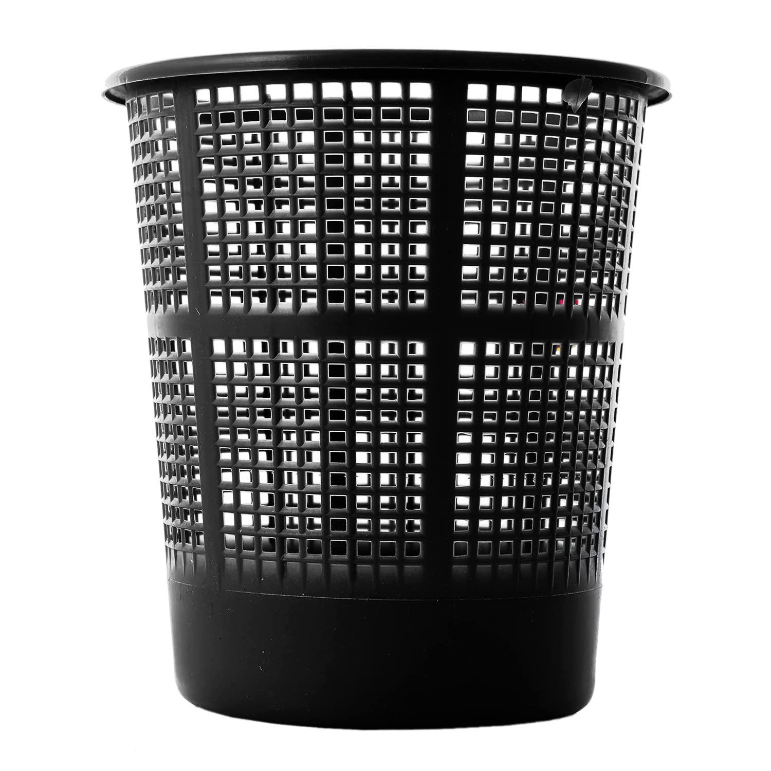 Kuber Industries Mesh Design Plastic Dustbin/Garbage Bin, 5Ltr.- Pack of 2 (Black & White)-47KM0790