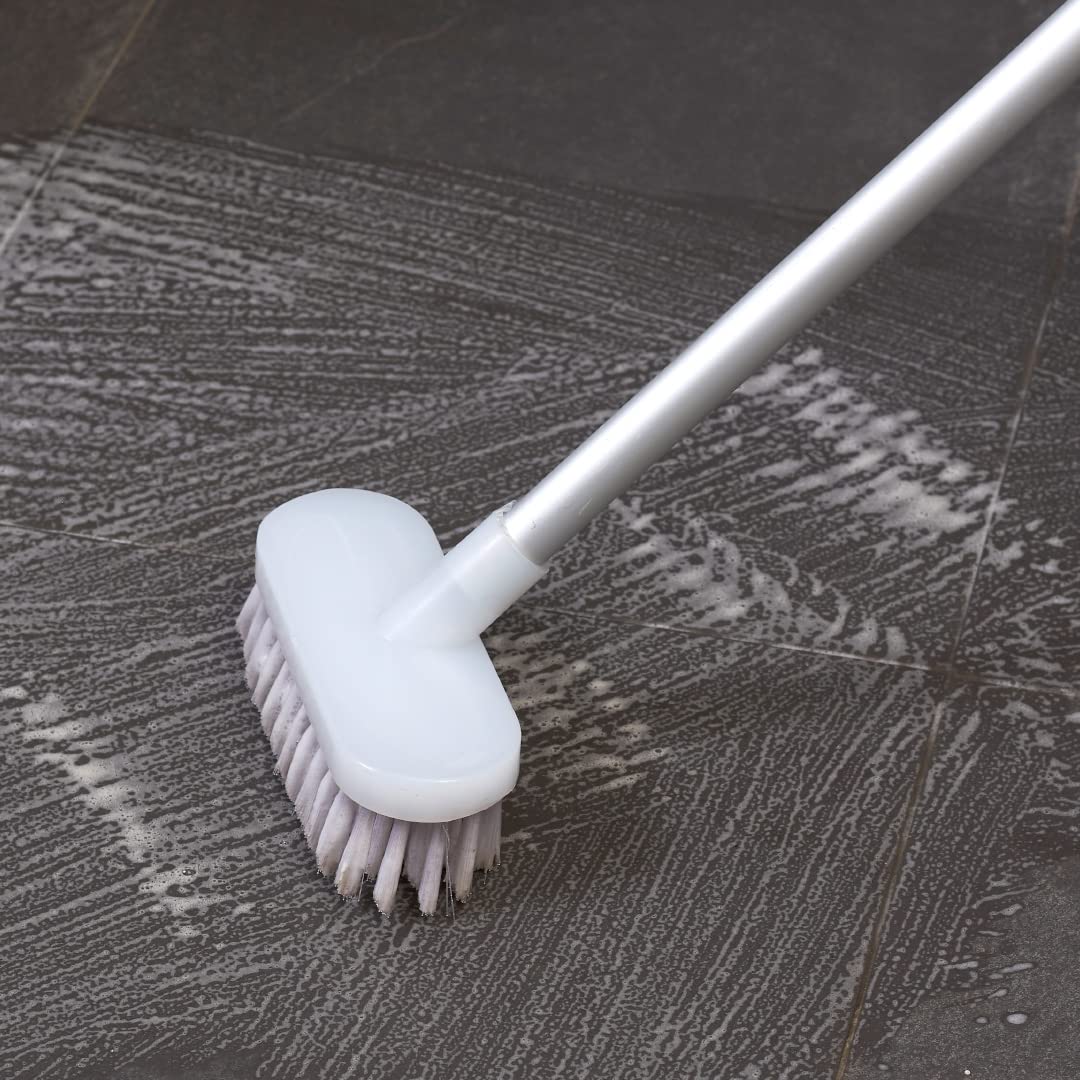 Epsilon Bathroom Tiles Cleaner Brush with Long Handle Floor