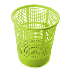 Kuber Industries Plastic Mesh Dustbin Garbage Bin for Office use, School, Bedroom, Kids Room, Home, Multi Purpose, 5 Liters (Green)-KUBMART221, Standard