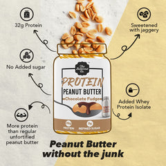 The Butternut Co. Protein Peanut Butter Chocolate Fudge, 925 Gm (32G Protein, No Refined Sugar, Whey Protein Isolate)