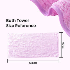 The Better Home Microfiber Bath Towel for Bath | Soft, Lightweight, Absorbent and Quick Drying Bath Towel for Men & Women | 140cm X 70cm (Pack of 4, Pink+Beige) (Pack of 2, Blue+Pink)
