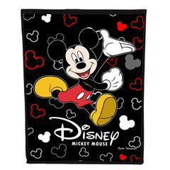 Kuber Industries Disney Mickey Mouse Print Non Woven Fabric Foldable Laundry Organiser with Lid & Handles (Black)-KUBMART3454