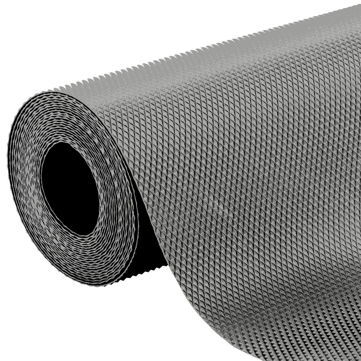 Kuber Industries Multipurpose Textured Super Strong Anti-Slip Mat Liner,Size 45X500 cm (5 Meter Roll, Grey) - CTKTC040248, Standard