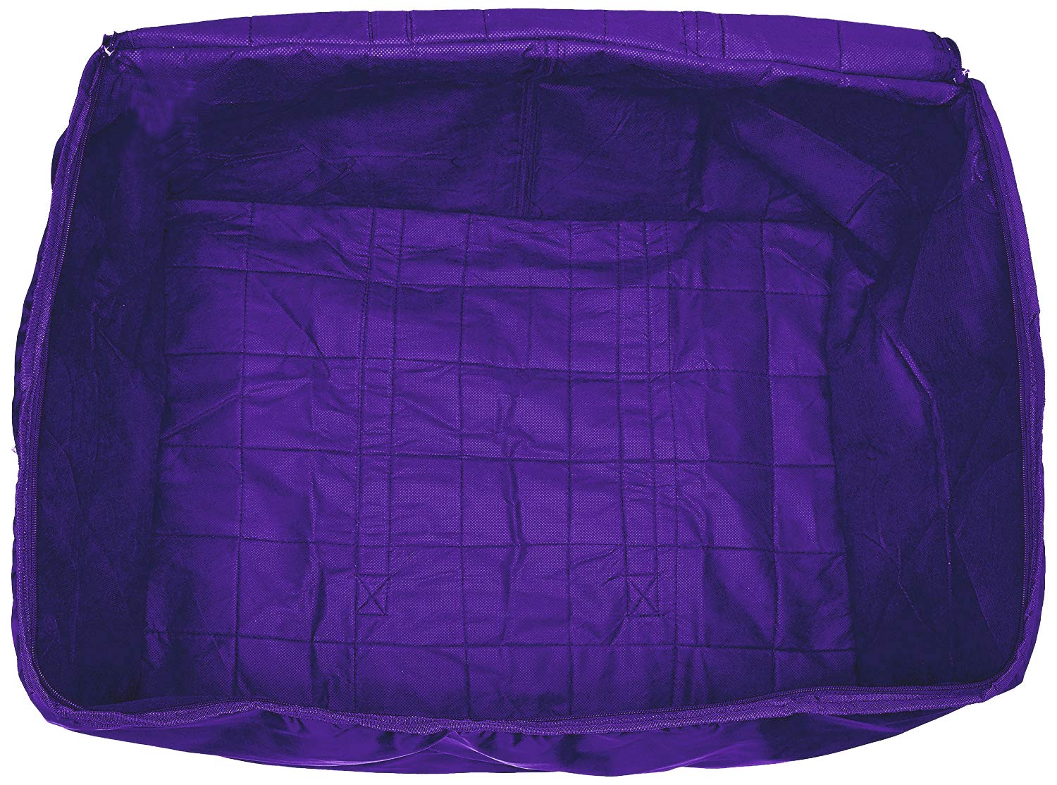 Kuber Industries Parachute Big Underbed Rectangular Moisture Proof Storage Bag with Zippered Closure and Handle (Royal Blue, CTKTC6327, Standard)