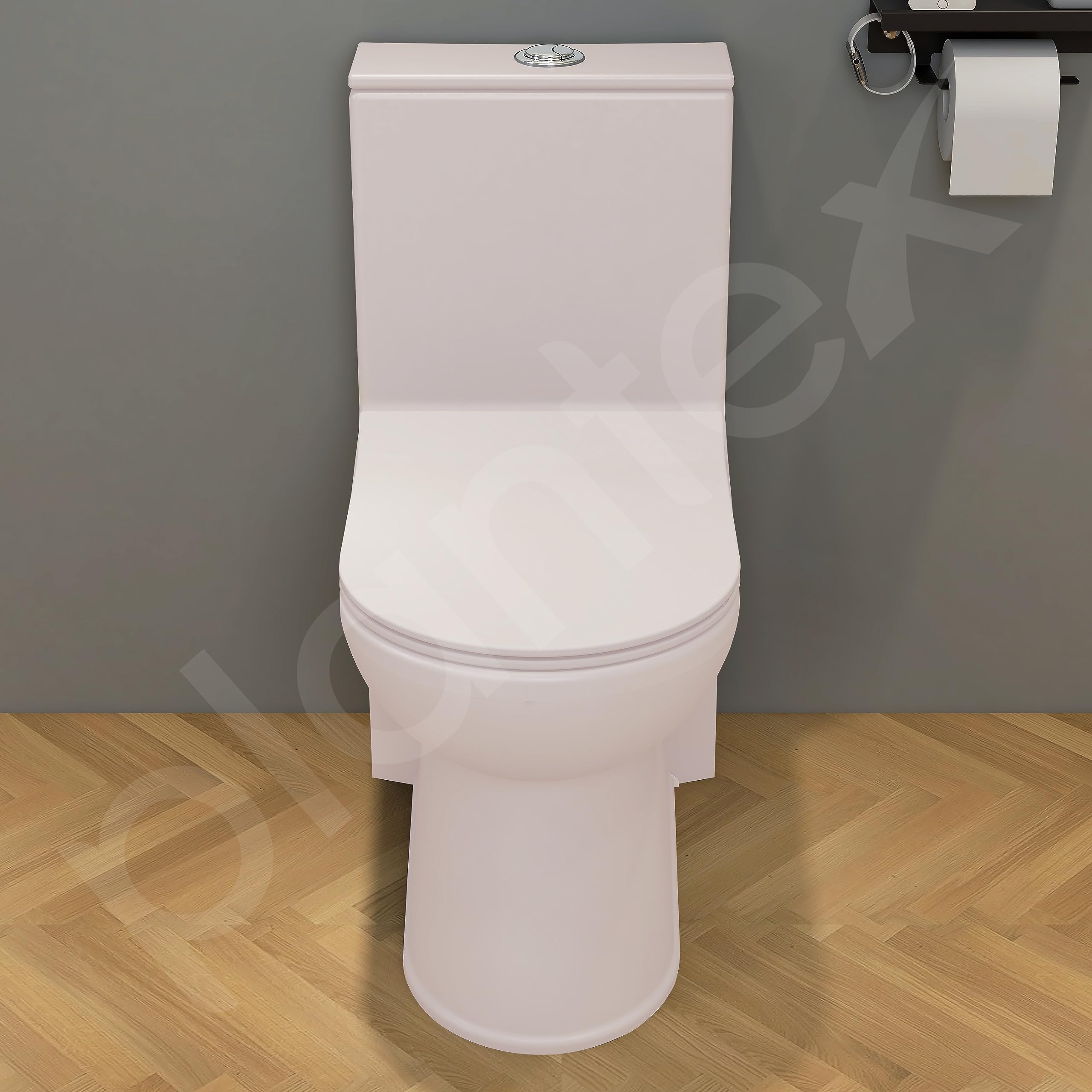 Plantex Ceramic One Piece Western Commode With Toilet Seat/Water