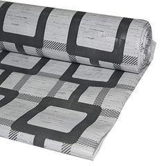 Kuber Industries PVC Checkered Design Wardrobe Kitchen Drawer Cupboard Cabinet Shelf Mat, Shelf Liner (10 Mtr, Grey)-KUBMART03006,Polyvinyl Chloride