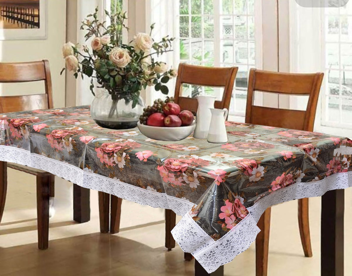 Kuber Industries PVC 6 Seater Dining Table Cover - Multicolour