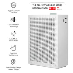 Coway Professional Air Purifier for Home, Longest Filter Life 8500 Hrs, Green True HEPA Filter, Traps 99.99% Virus & PM 0.1 Particles, Warranty 7 Years (Sleek Pro (AP-1009))