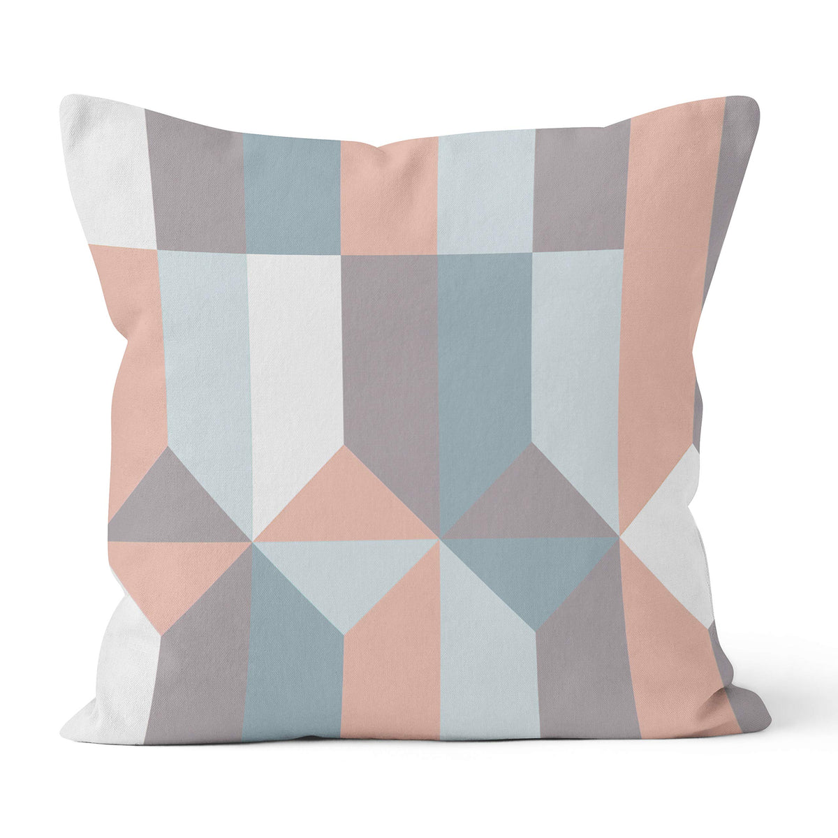 Encasa Homes Cushion Covers - Printed Cotton Twill Fabric - 30x30 cm - 12"x12" - Blocks