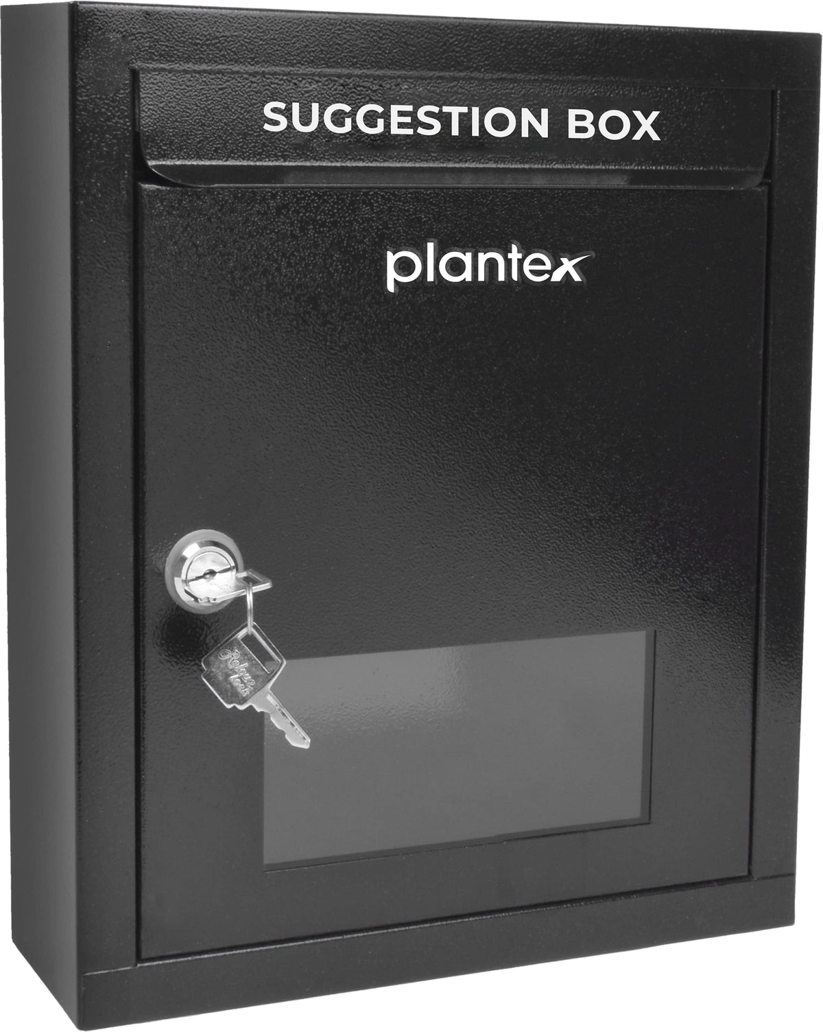 Plantex All in 1 Multipurpose Letter Box/Suggestion Box/Complaint Box/Donation Box with Lock Table Top or Wall Mount (Black)