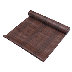 Kuber Industries Floral Checkered Design PVC Wardrobe Kitchen Drawer Shelf Mat 10 Mtr Roll (Brown)-CTKTC30425