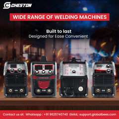 Cheston Ultra 400A Inverter Arc Welding Machine (MMA) LED Display Hot Start Welder Tool Heavy Duty with Welding Mask & Rods | For Steel, Iron, Aluminium, Copper & all other Metals Professional Use