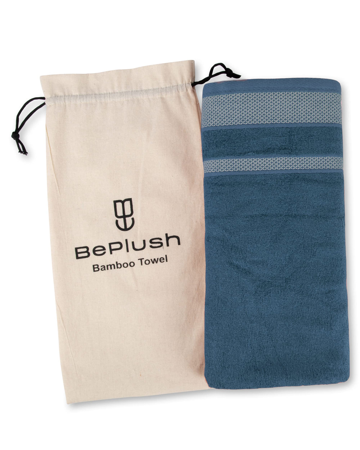 BePlush Zero Twist Bamboo Towels for Bath | Ultra Soft, Highly Absorbent, Quick Dry, Anti Bacterial Bamboo Bath Towel for Men & Women || 450 GSM, 29 x 59 Inches (1, Emerald Blue)