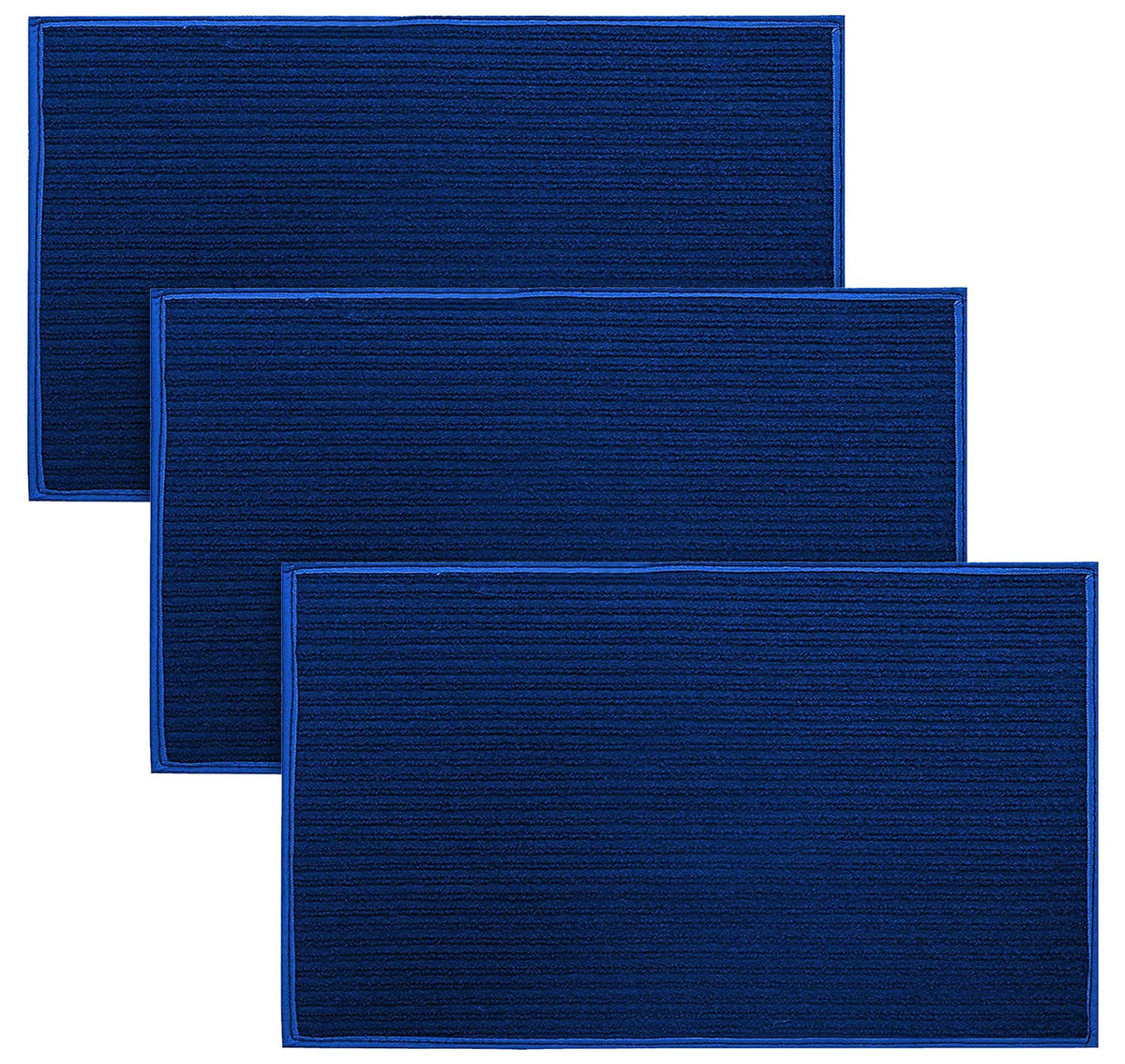 Kuber Industries Modern Door Mat (Blue, Microfibre, Standard)