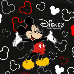 Kuber Industries Disney Mickey Print 12 Piece Non Woven Travel Shoe Cover, String Bag Organizer (Black) -HS_35_KUBMARTS17975