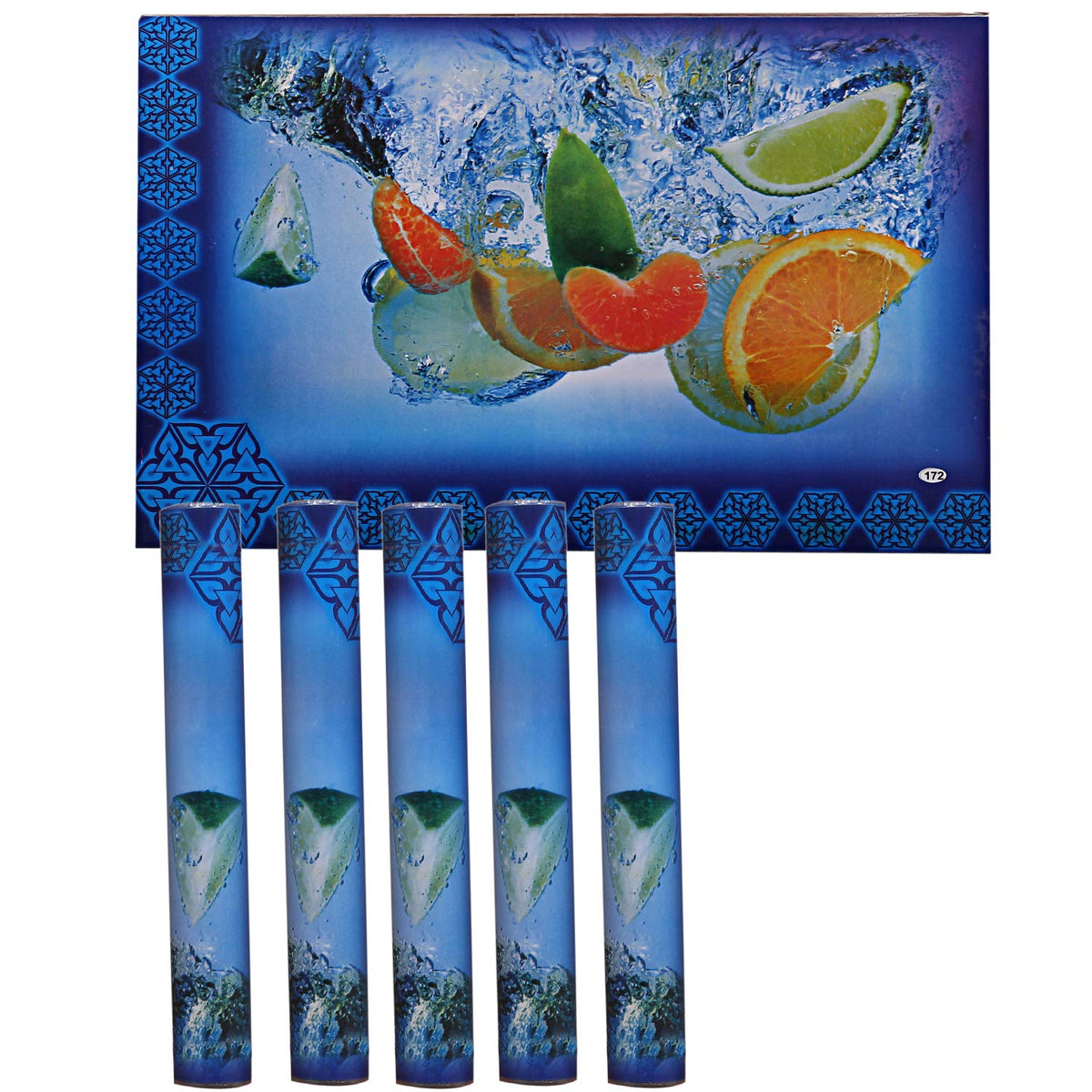 Kuber Industries PVC 6 Pieces Reversible Dining Table Placemat Set (Multi) -CTKTC29123