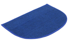 Kuber Industries D-Shape Durable Microfiber Door Mat, Heavy Duty Doormat,(Set of 2, 14'' x 23'', Maroon & Blue)-KUBMART12197