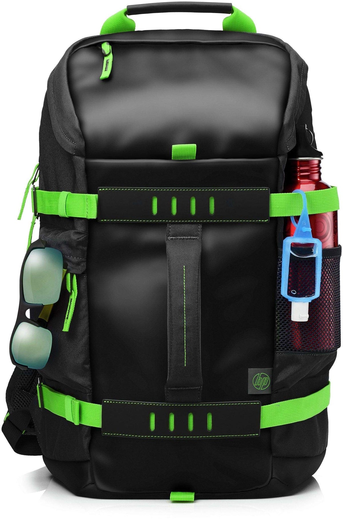HP Odyssey T5P98AA Backpack for 15.6-inch Laptops (Black/Electric Green)
