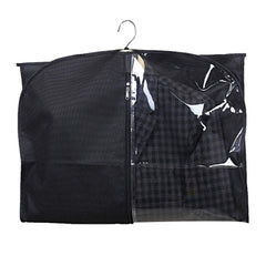 Kuber Industries Half Transparent 8 Piece Non Woven Men's Coat Blazer Cover, Black (CTKTC5500)
