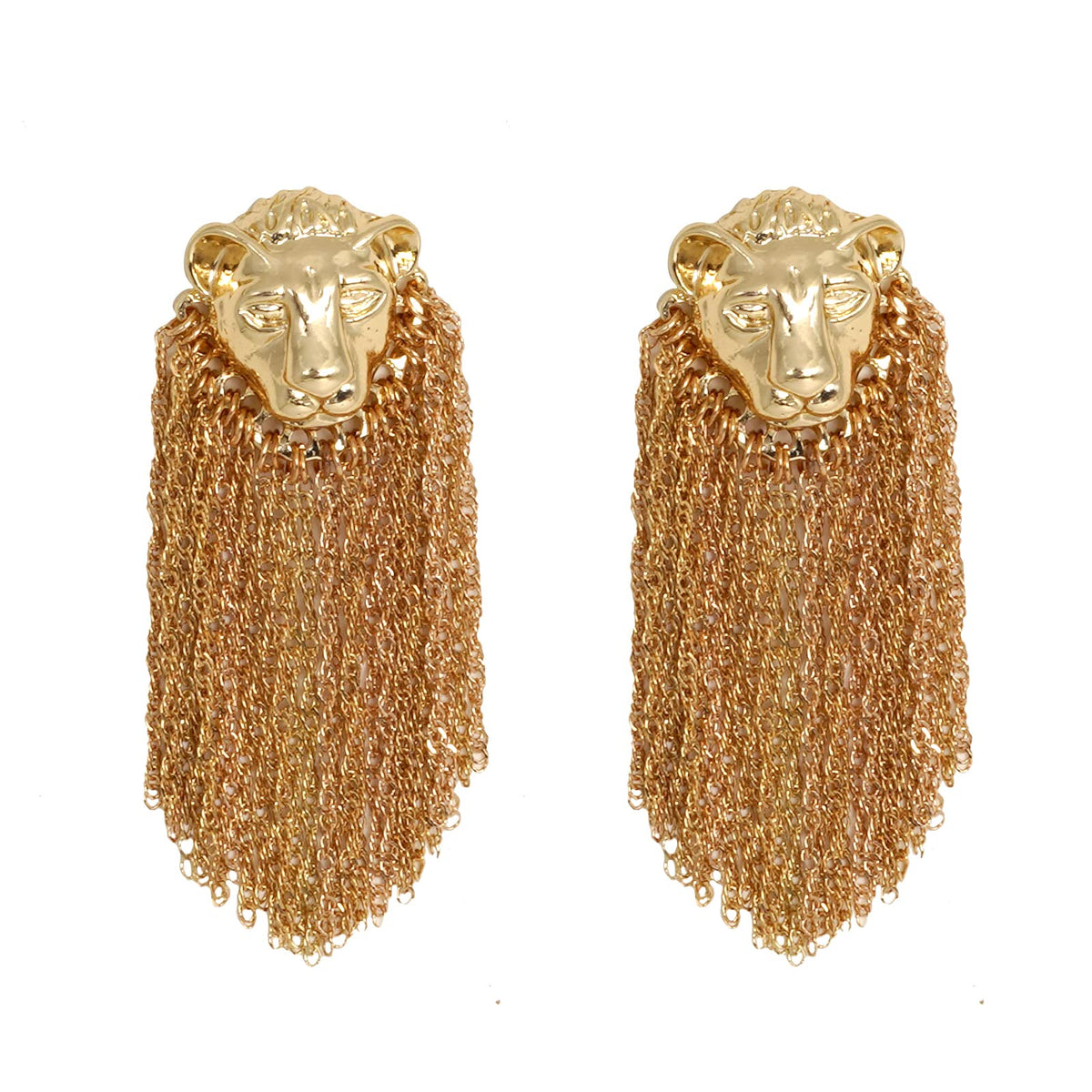 Joker & Witch Roar Gold Chunky Earrings for Women