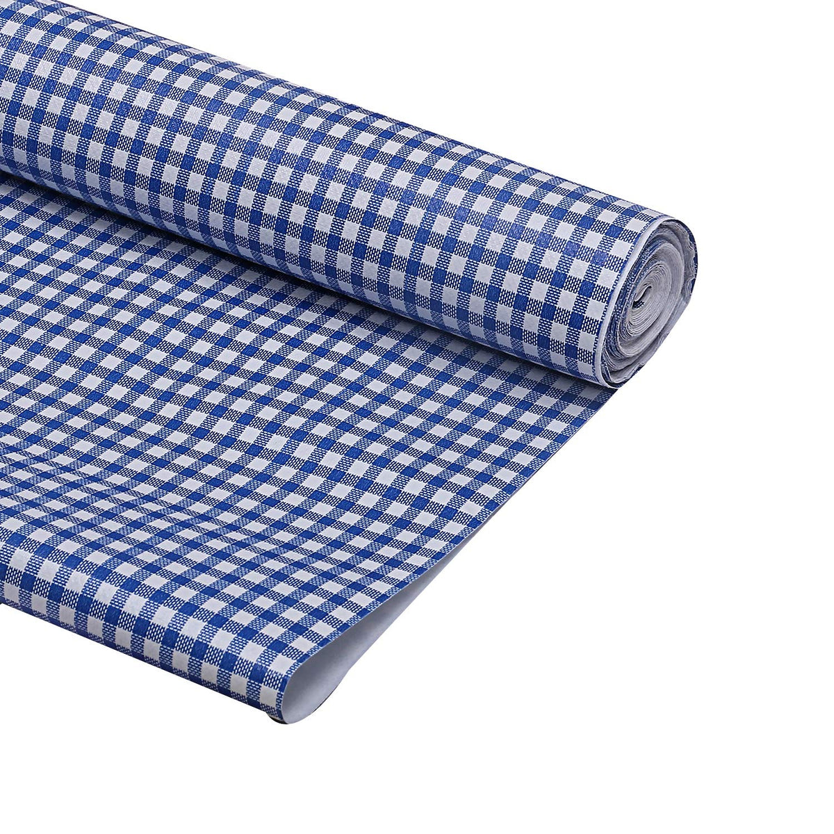 Kuber Industries PVC Wardrobe Kitchen Drawer Shelf Mat 10 Meter Roll (Blue) -CTLTC11326