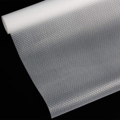 Kuber Industries Duty Diamond Non-Slip Drawer Liner Cabinet Mat|1.5 MTR Roll & Easy to Cut|Size 150 x 30 CM (White)- (KUBMART011931), Polyvinyl Chloride
