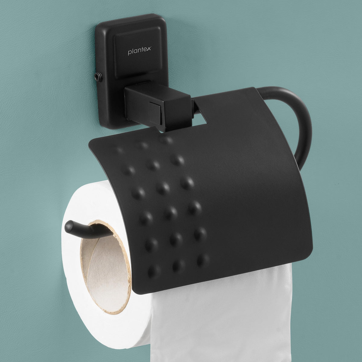 Plantex 304 Garde Stainless Steel Toilet Paper Roll Holder/Toilet Paper Holder in Bathroom/Kitchen/Bathroom Accessories - Darcy (Black)