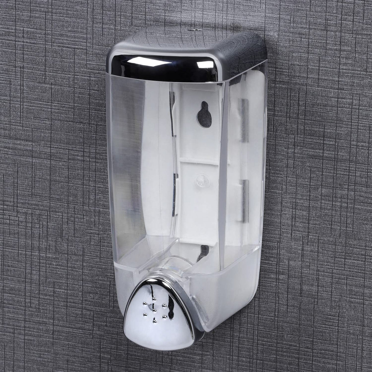 Plantex ABS Plastic Soap Handwash Dispenser for Shampoo & Body Lotion - Ideal for Hospitals, Hotels, Restaurants, Offices, Bathroom & Toilet (Transparent)