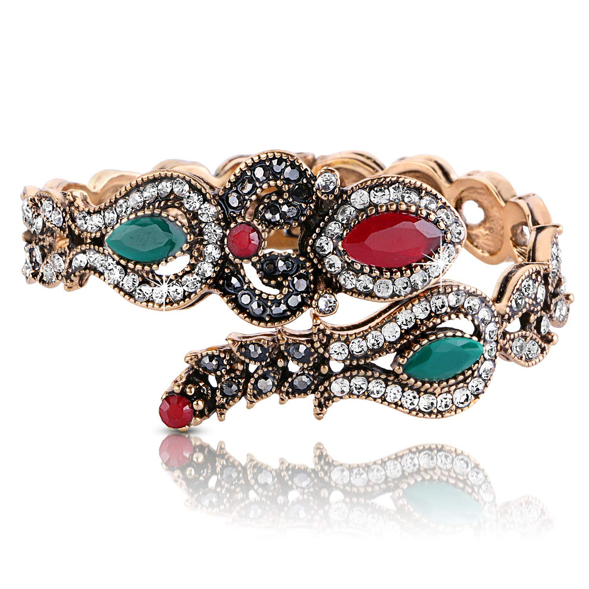 Yellow Chimes Antique Gold Plated Traditional Stylish Bangle Bracelet for Women and Girls